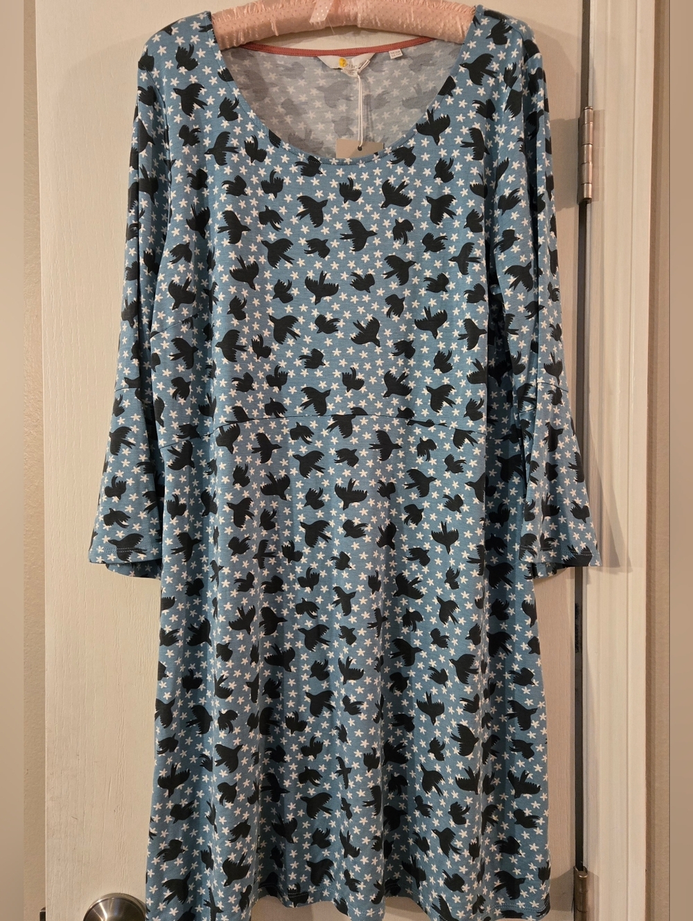 NEW with Tags Boden Dress Size 16 (U.S.), Fun Pattern featuring Crows!
